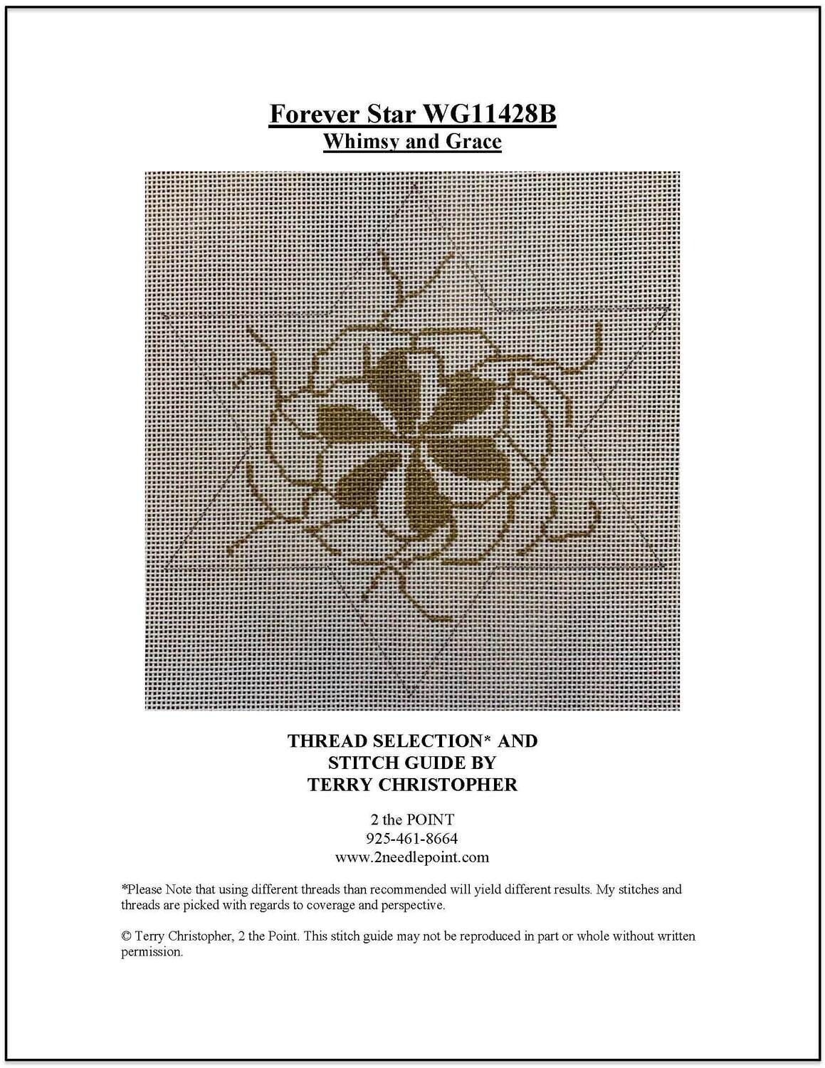 Whimsey &amp; Grace, Forever Star Stitch Guide WG11428B