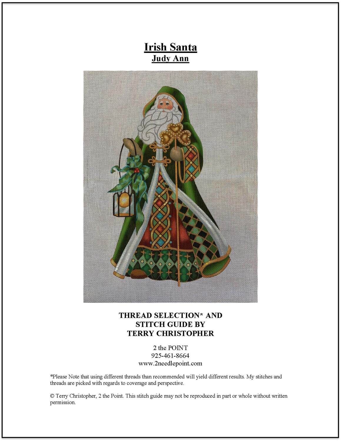 Judy Ann, Irish Santa Stitch Guide