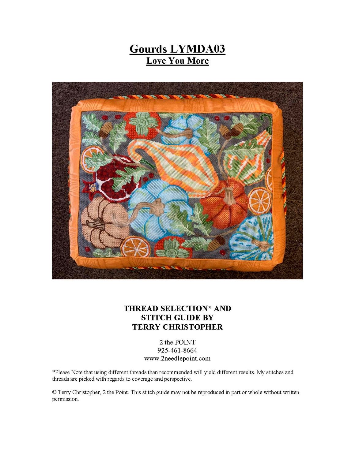 Love You More, Gourds Stitch Guide LYMDA03