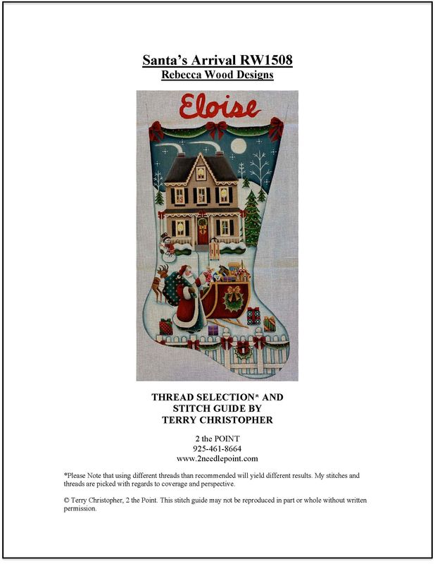 Rebecca Wood, Santa's Arrival Stocking Stitch Guide RW1508