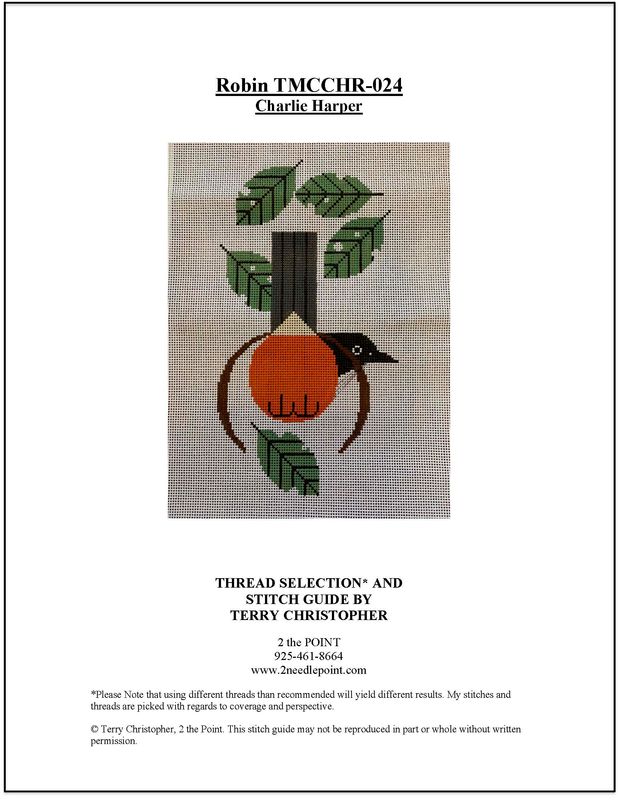 Charley Harper, Robin Stitch Guide TMCCHR024