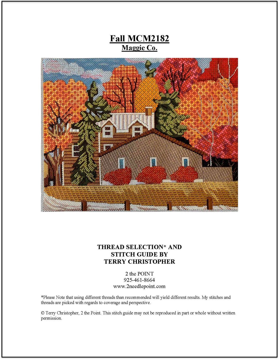 Maggie Co, Fall Stitch Guide, MCM2182