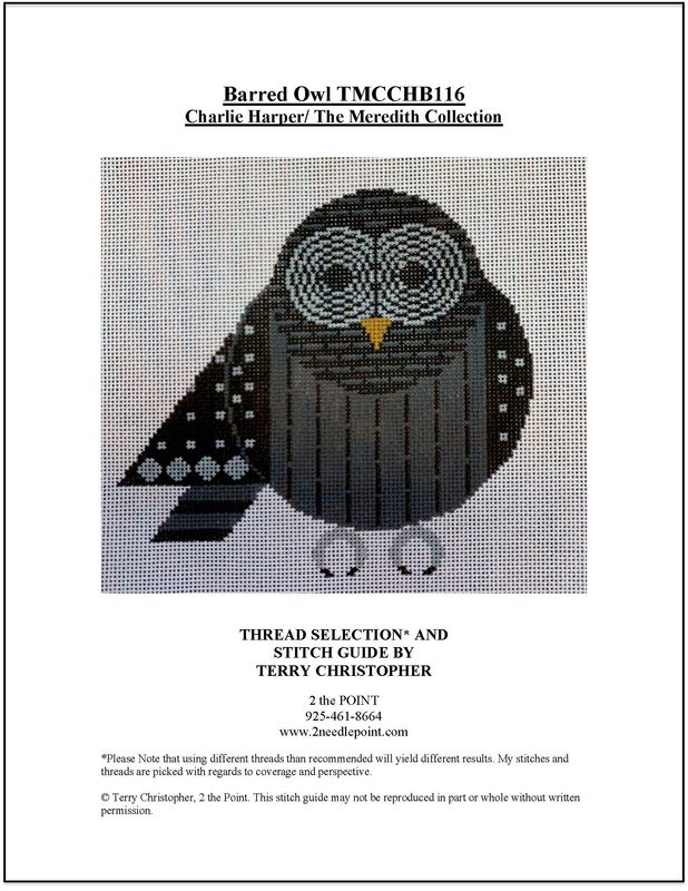 Charlie Harper/Meredith Collection, Barred Owl Stitch Guide TMCCHB116