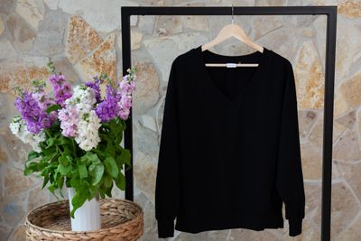 BLUZA Oversize V-NECK    Czarna
