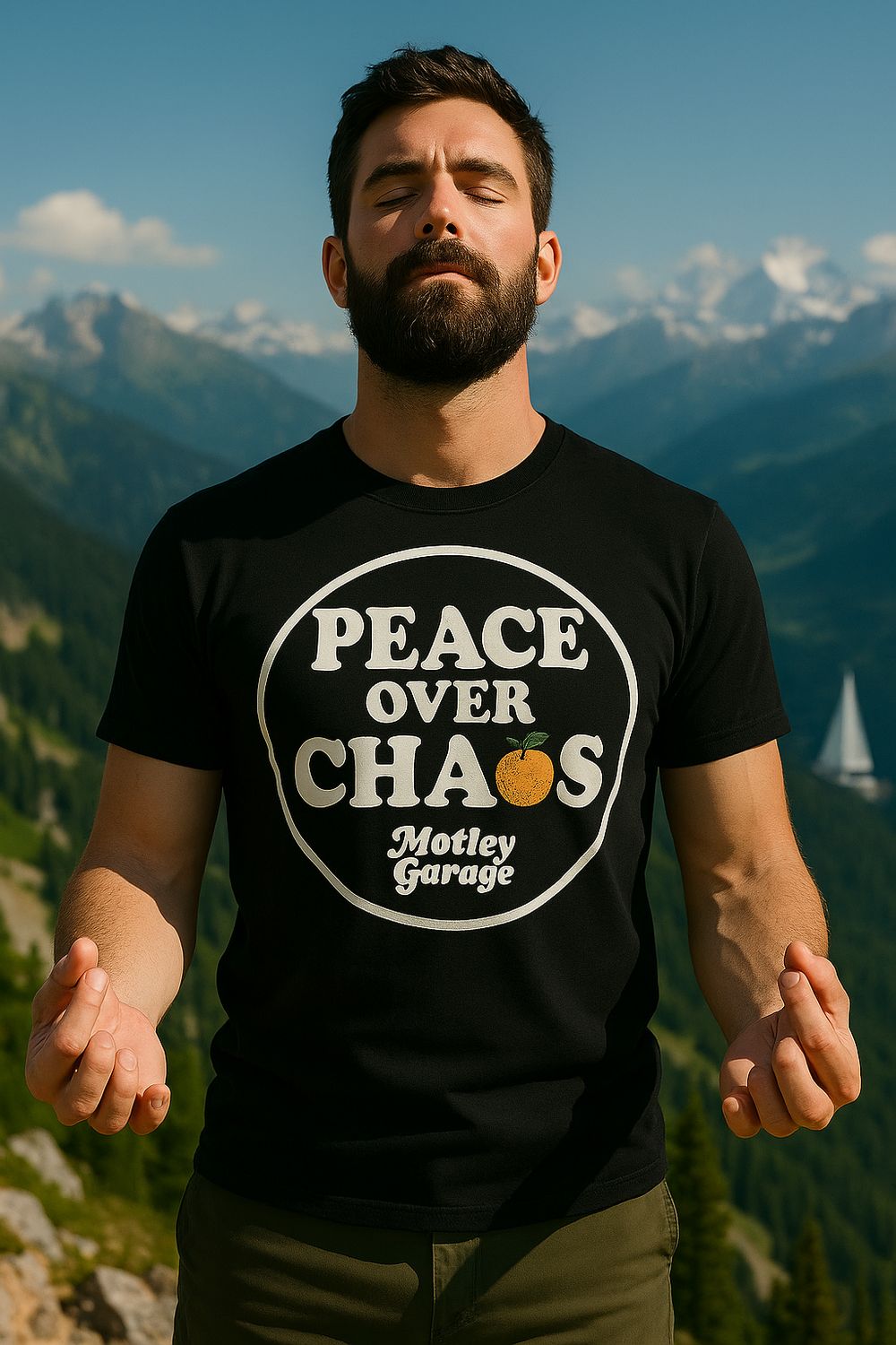 Peace Over Chaos Men&#39;s Short-sleeve Tee
