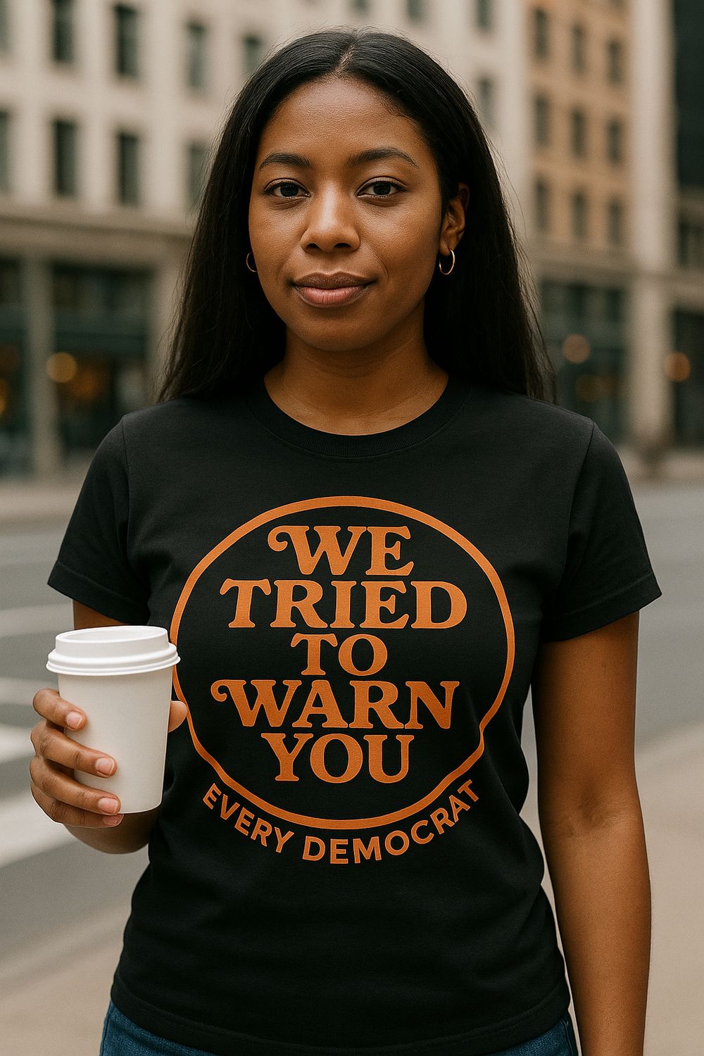 We Tried to Warn You - Women&#39;s (Black) Short-sleeve Tee