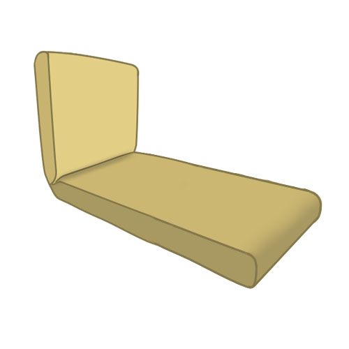 BULLNOSE HINGED CHAISE LOUNGE