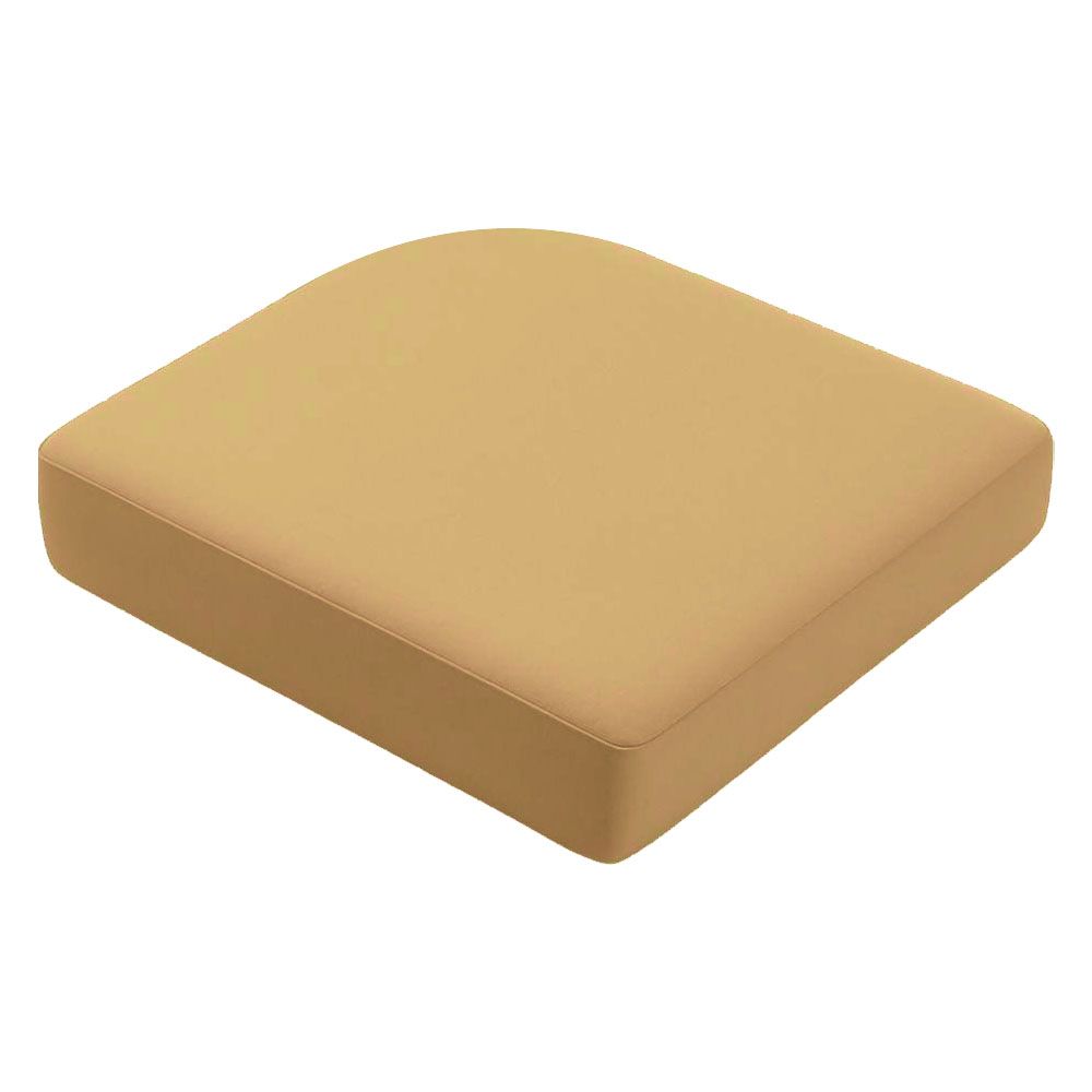 Single Rounded Rear Corner Sunbrella Replacement boxed Seat Cushion