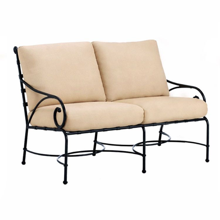 Custom Brown Jordan Florentine Loveseat Replacement Cushions