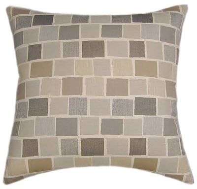 16x16 Sunbrella Blox Slate Pillow Cover