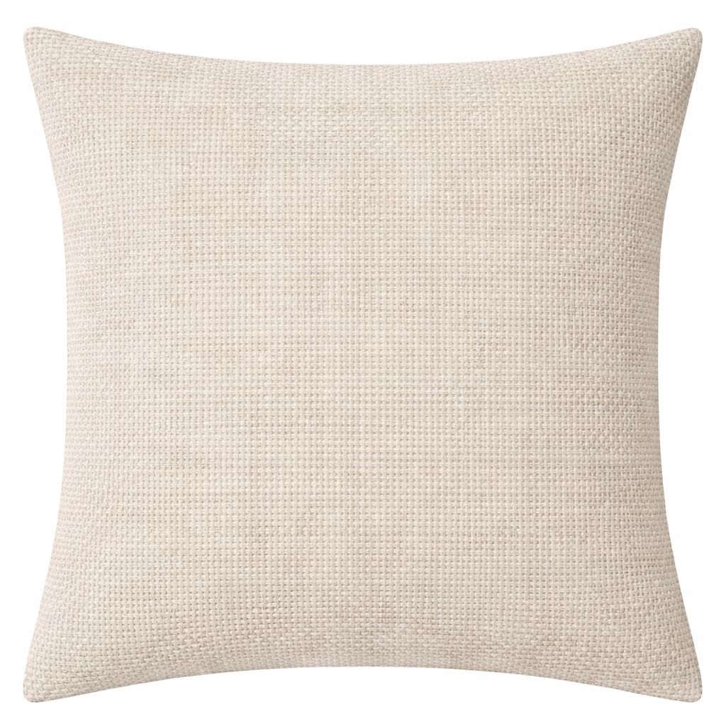16x16 Sunbrella Essential Flax Pillow Cover