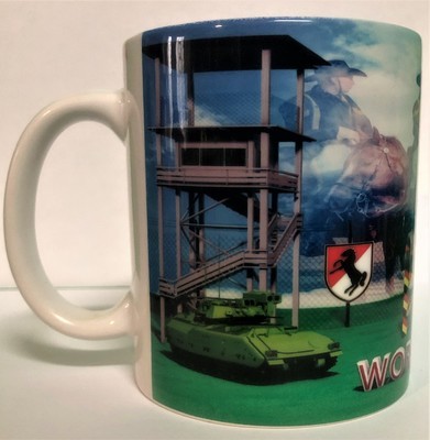 11TH ACR 3RD SQUADRON Workhorse Border Coffee Mugs