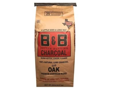 B&amp;B Lump Charcoal Oak 20lb