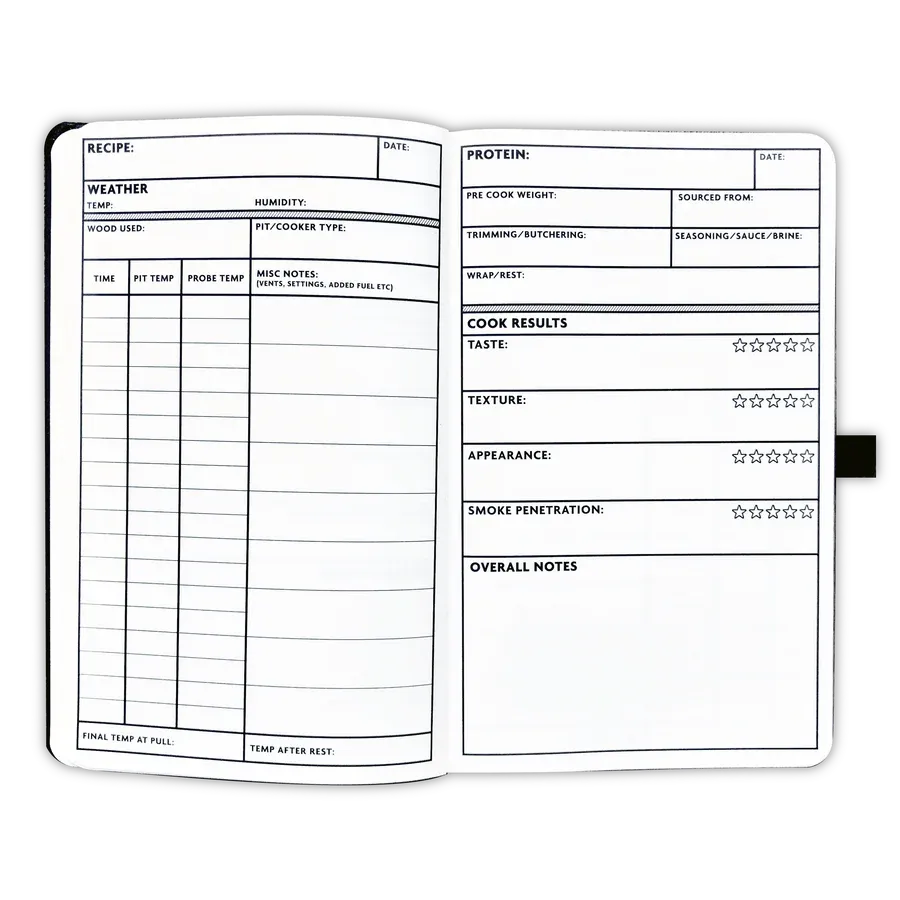 HardCore Carnivore Pitmaster Log Book