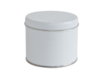 Rond blik wit (stroopwafelblik)