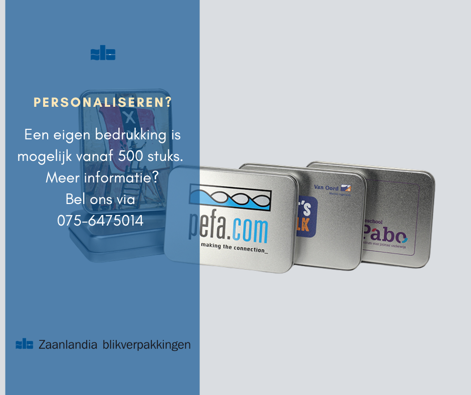 Rechthoekig blik zilver