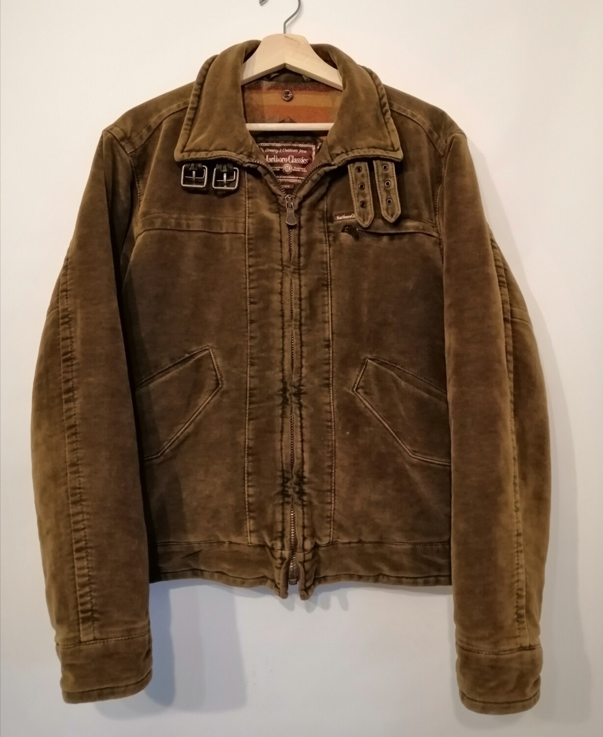 Marlboro Classics vintage cotton jacket size M for men Cafe Racer style