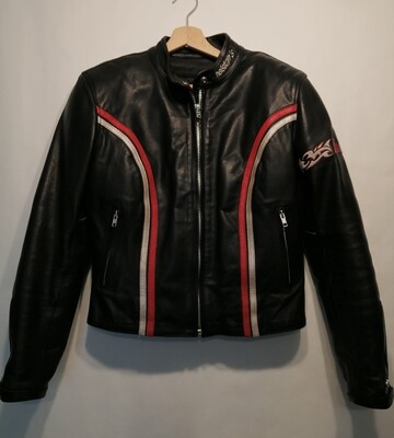 Second Hand Helston's motorcycle cowhide jacket with vest + protections size L for women