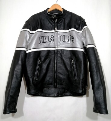 SECOND HAND Magnificent Helstons motorcycle jacket made in France 100% cowhide leather men's size L