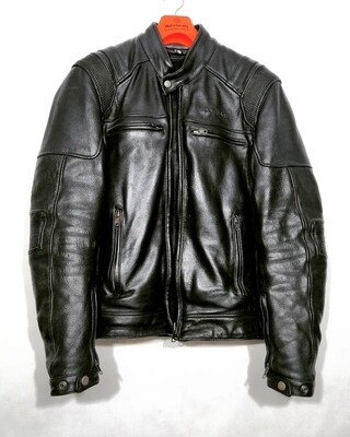 SECOND HAND Custom Helston's Master K motorcycle leather jacket size XL for men
