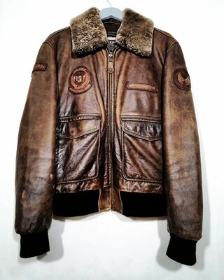 Superb Redskins aviator style jacket made in France size XL/L for men