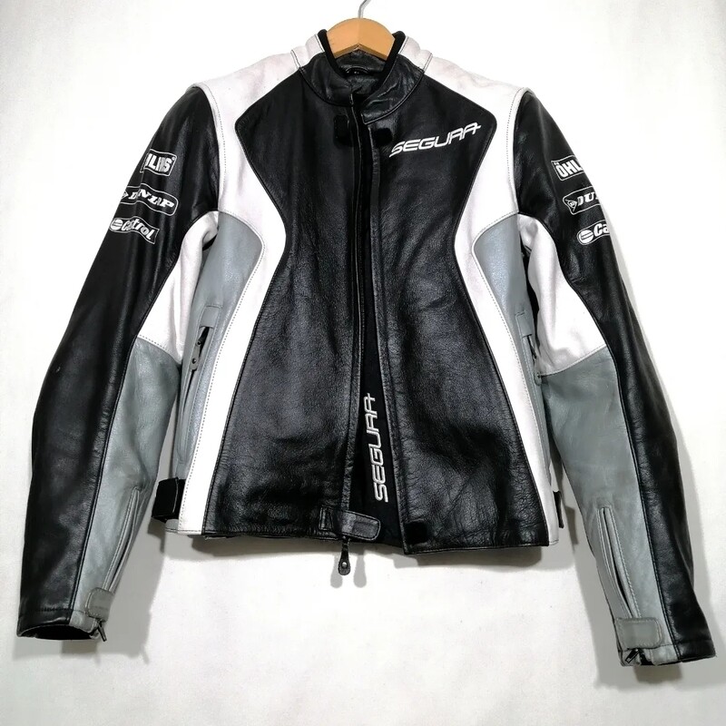SECOND HAND SEGURA technical motorcycle jacket with protective pads size S for women