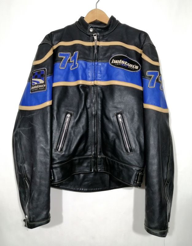 Helston&#39;s 100% cowhide &quot;Cafe Racer&quot; style motorcycle jacket size M for men