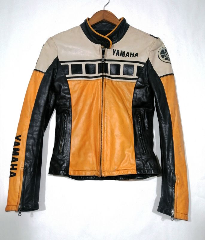SECOND HAND Yamaha 50th Anniversary Limited Edition Cowhide Leather Jacket Women&#39;s Size XS