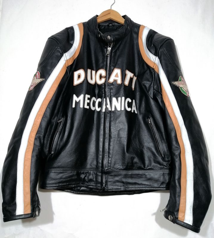 Meccanica Ducati edition motorcycle jacket &quot;Cafe Racer&quot; style men&#39;s size XL