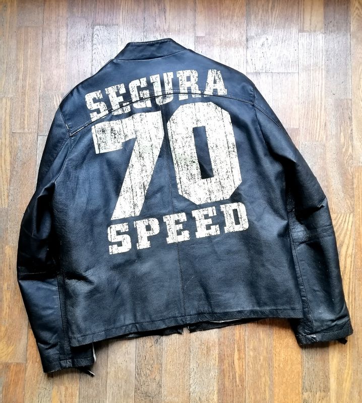 SECOND HAND Beautiful Segura 70 &quot;Cafe Racer&quot; style cowhide jacket size XL for men