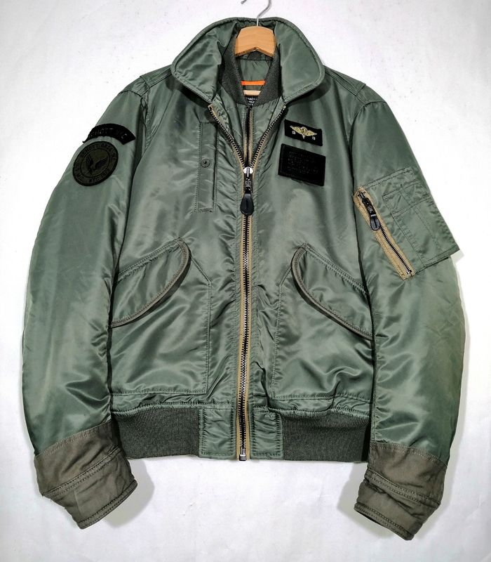 SECOND HAND Mythical Schott Flight bomber jacket from the 90s size Medium for men Vintage Style