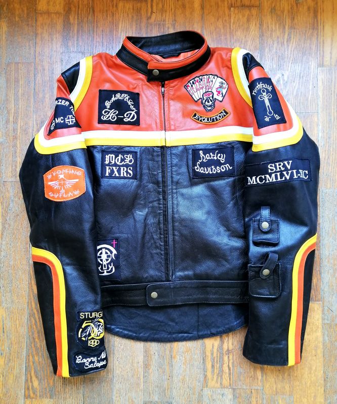 Beautiful Custom-style leather jacket from the movie &quot;Harley Davidson &amp; Marlboro Man&quot; Size L for men