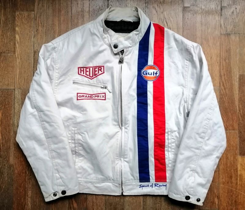 SECOND HAND Mythical Gulf jacket tribute to Steve McQueen in the 24 hours of Le Mans UNISEX Size M/L women S men 