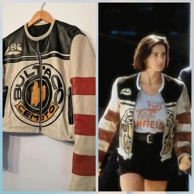 AREA VINTAGE Second Hand Mythical Cowhide Leather Jacket from the 80s Bultaco Edition Size S for Women