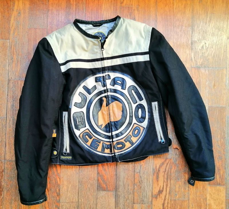 AREA VINTAGE Second Hand Bultaco Jacket Cafe Racer Biker Style Size X-Small Woman