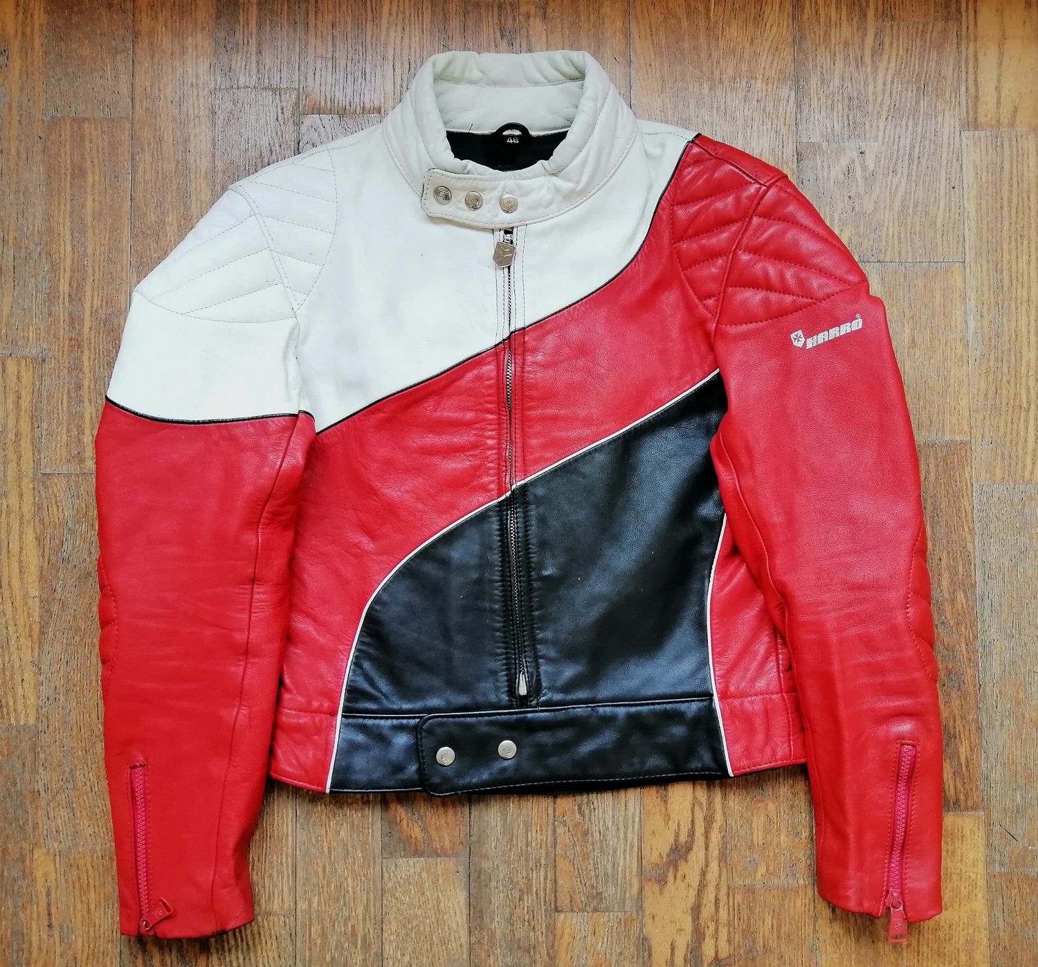 SECOND HAND Fabulous vintage Harro motorcycle jacket from the 80s women's Medium size