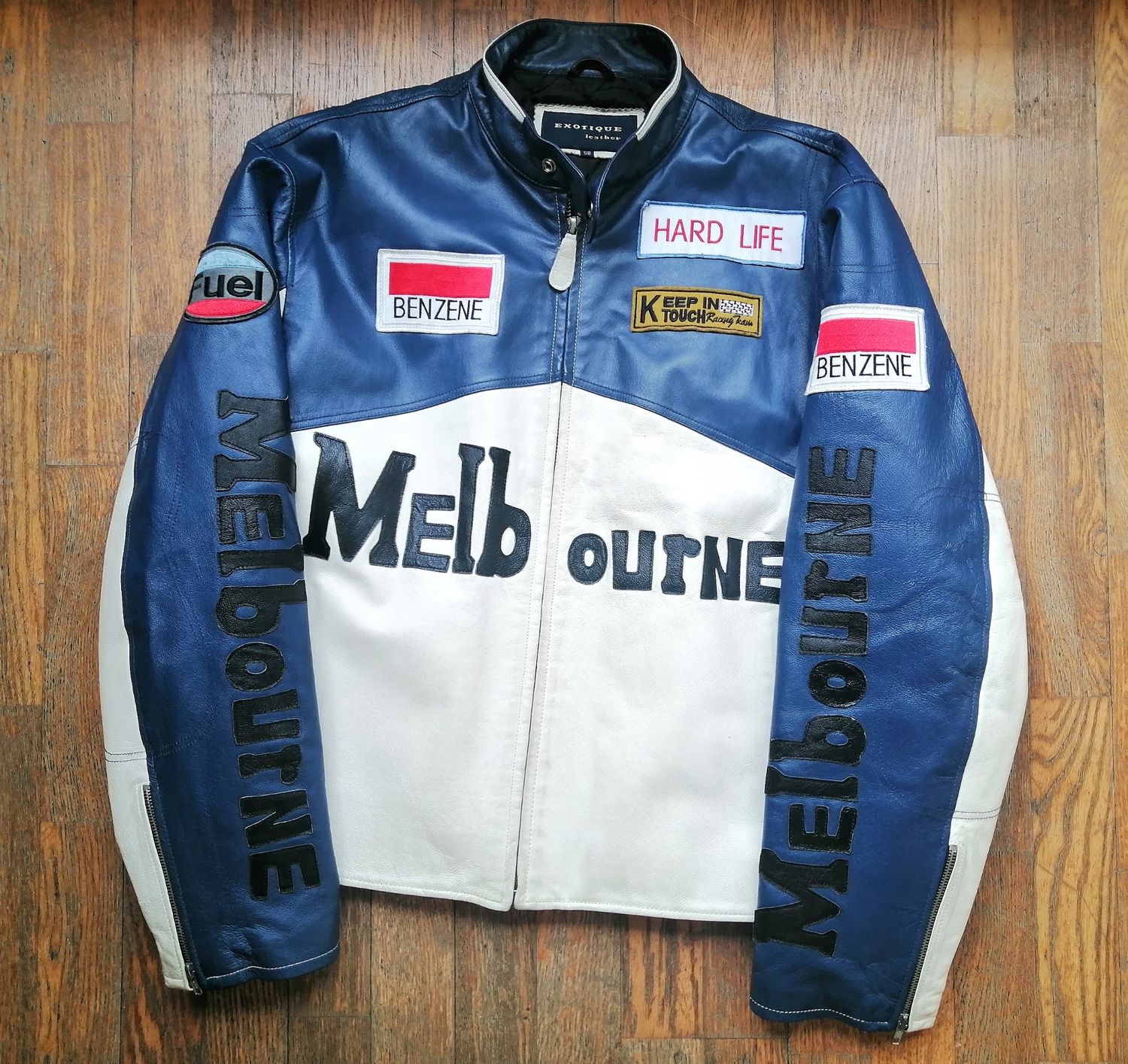 SECOND HAND vintage urban jacket from the 2000s collection Melbourne edition Racing style men's size XXL