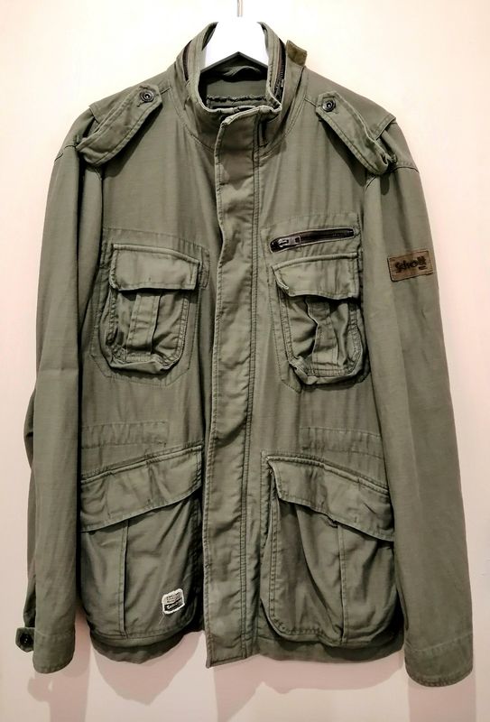 SECOND HAND Great Schott urban jacket military style size M/L men's