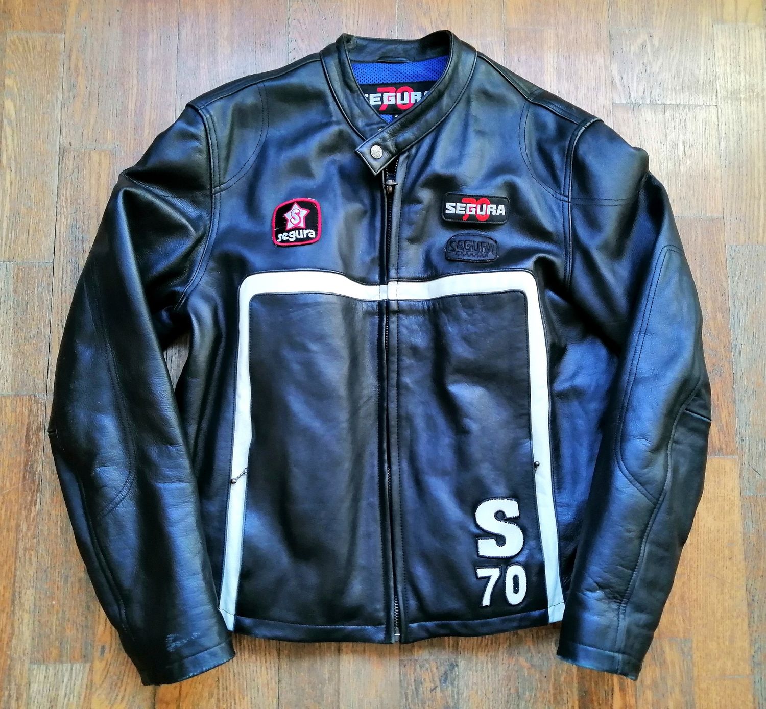SECOND HAND Segura70 Cafe Racer style urban cowhide jacket men's XXL size