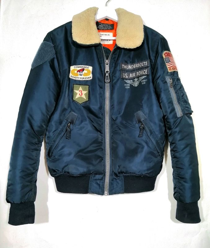 AREA VINTAGE Second Hand Schott women's aviator jacket Medium size