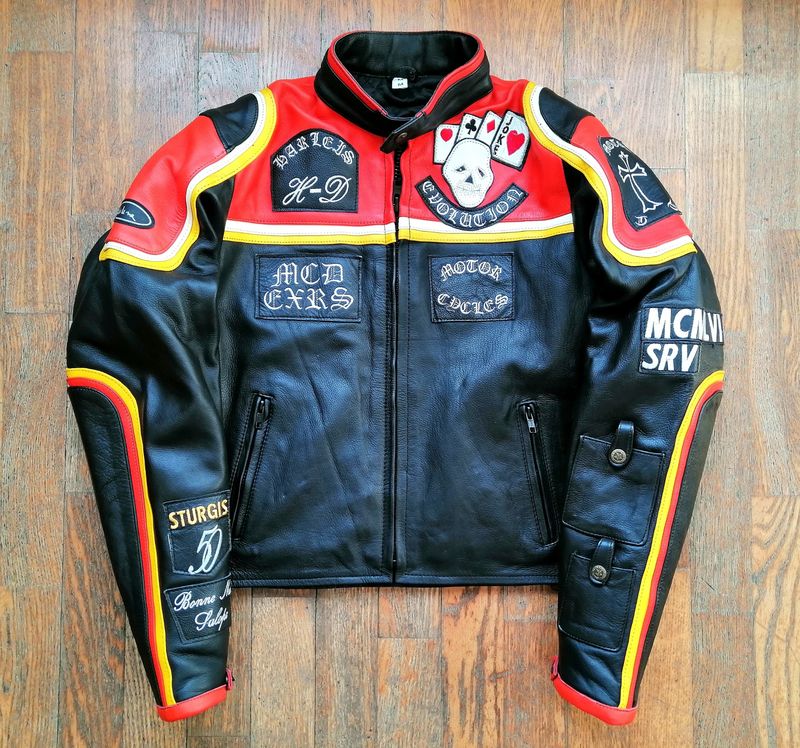 SECOND HAND Women's Vintage Harley Davidson Biker Style leather Jacket brand NEW Medium size