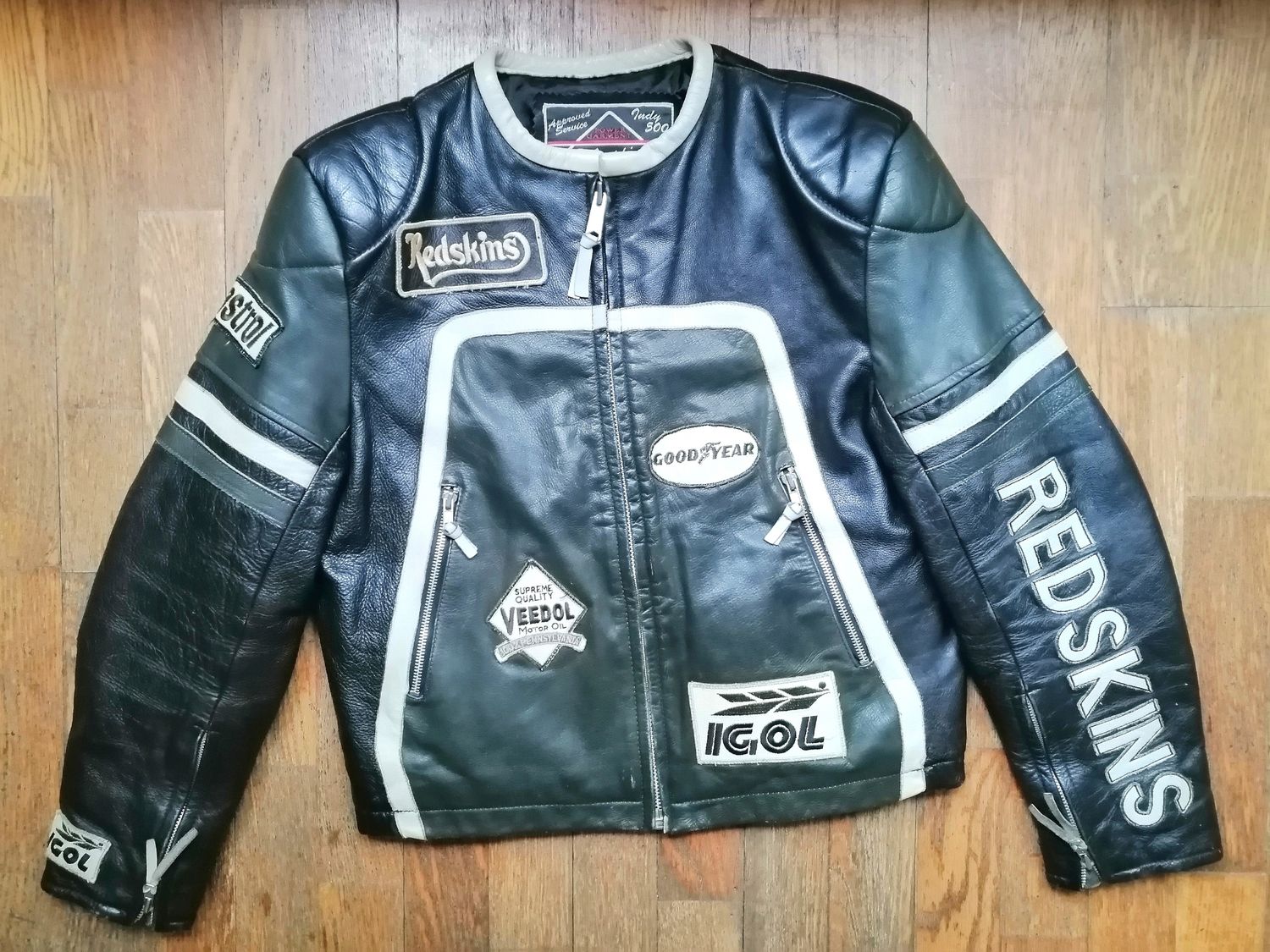 SECOND HAND High quality vintage Redskins biker Cafe Racer &amp; Kustom style jacket size M for men
