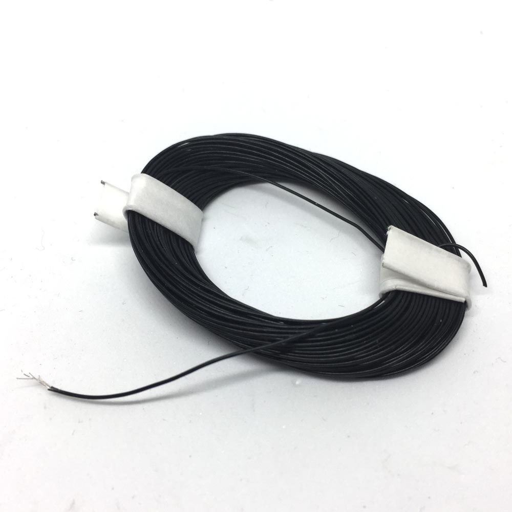 Ultra thin wire Black - 0,008 mm2, 10 mtr