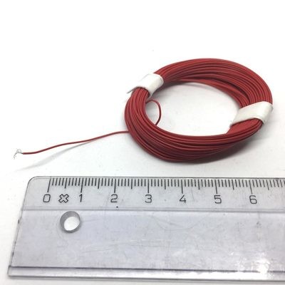Ultra thin wire Red - 0,008 mm2, 10 mtr