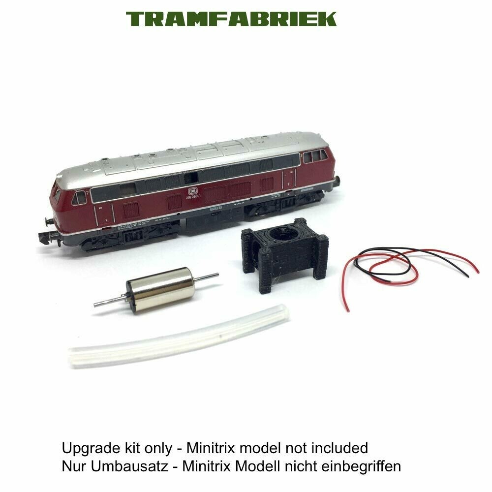Minitrix DB BR 216 12V Glockenanker Motor Umbau •