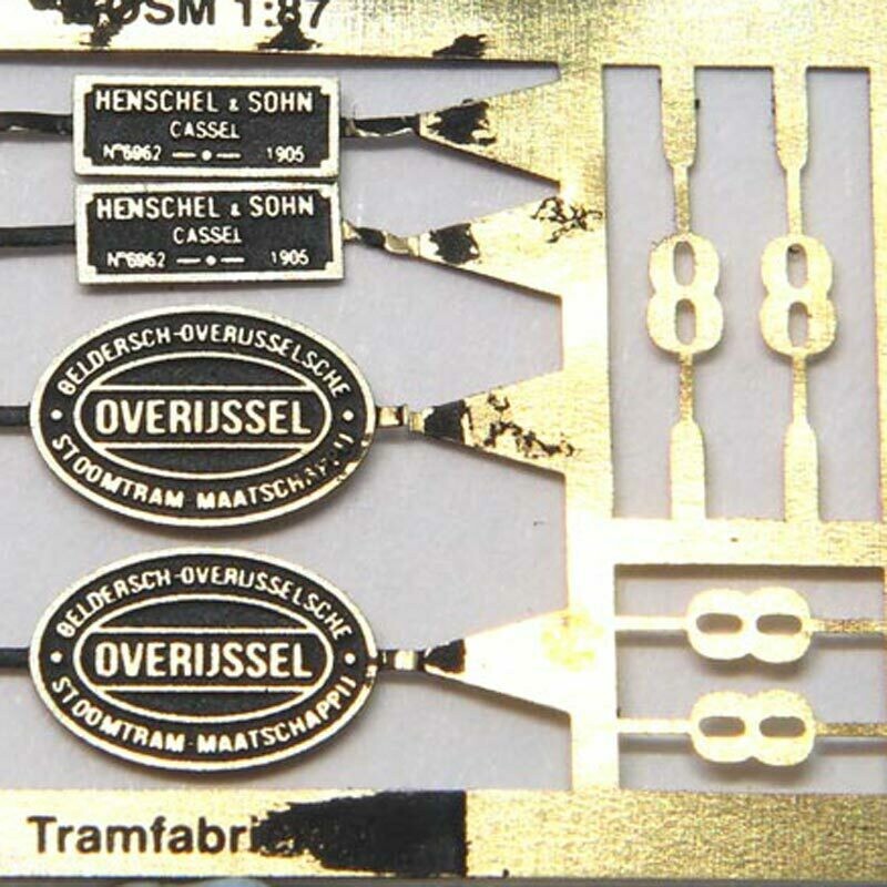 Minitrains Henschel tramway GOSM and GS upgrade kit, Choose plate(s): GOSM 8 &#39;Overijssel&#39;