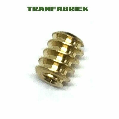 Worm M0.3 for 1.5mm shaft (brass)