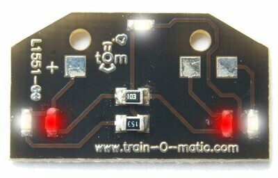 Locomotive lights LED. Colours: Cold white/red - tOm Shine LT1