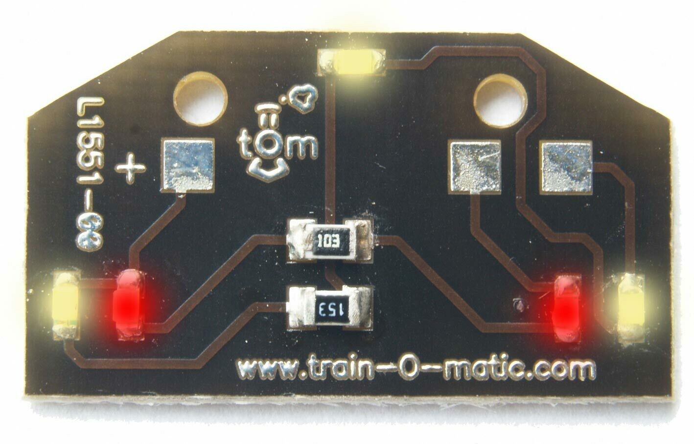 Locomotive lights LED. Colours: Warm white/red - tOm Shine LT2