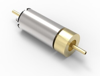 6 x 15 mm 12V coreless motor with brass shaft adapter OD 1.5mm x L 7 mm